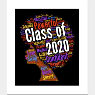 Class of 2020 Natural Hair Afro Posters and Art